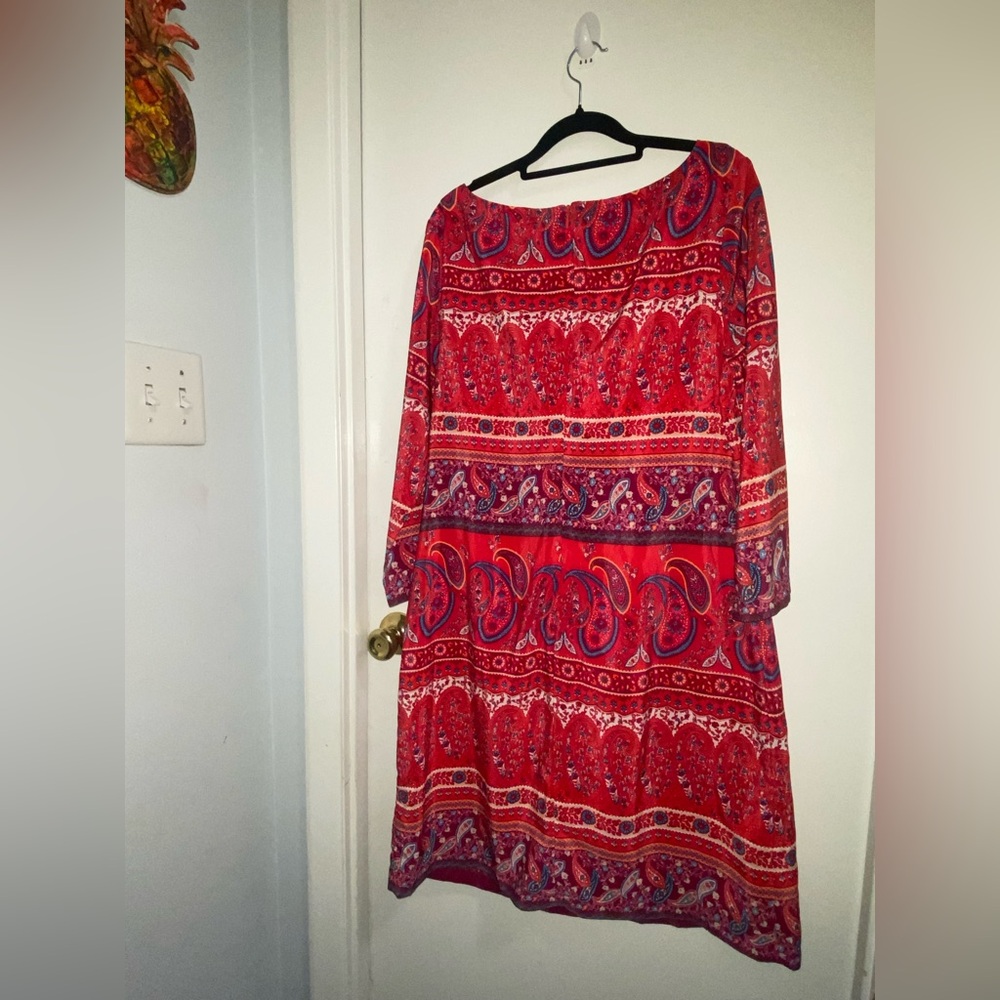 Old Navy | Women’s Dress | Large | Like New | 3/4 Sleeve | Casual | Colorful - Picture 8 of 16